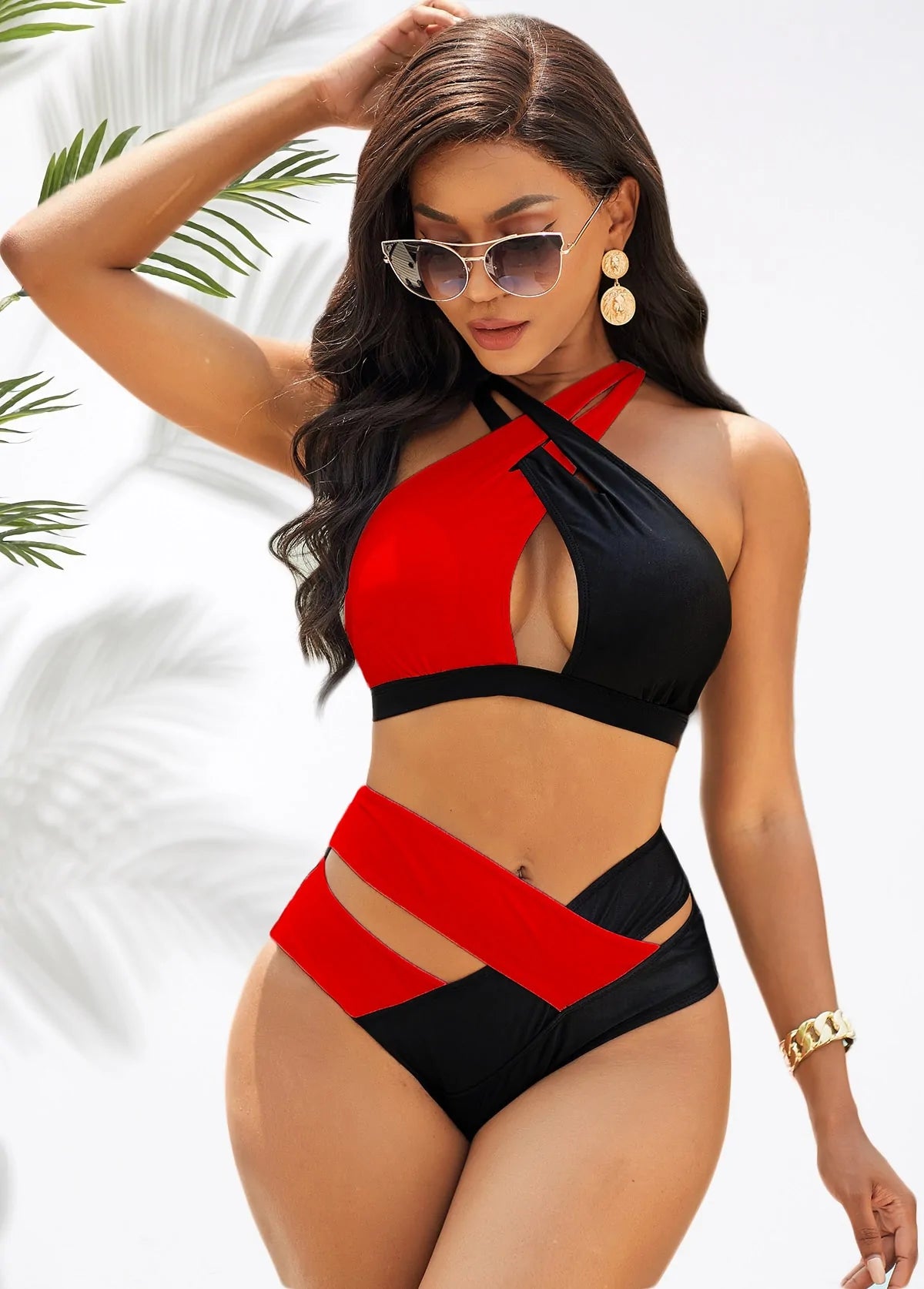 multi-tone wrap bikini - summababe