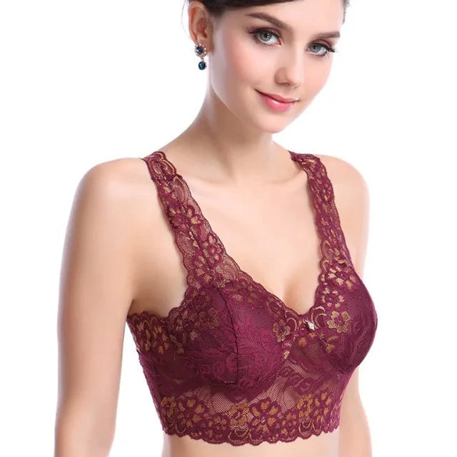 Wirefree Romance Lace Bra - summababe