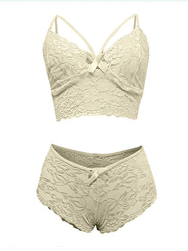 European and American sexy lingerie set with lace - summababe