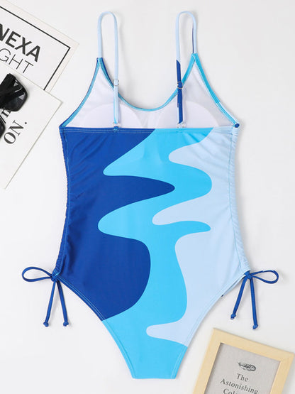 Unstoppable Style: The Colorblock Goddess Swimsuit is Priceless!" - summababe