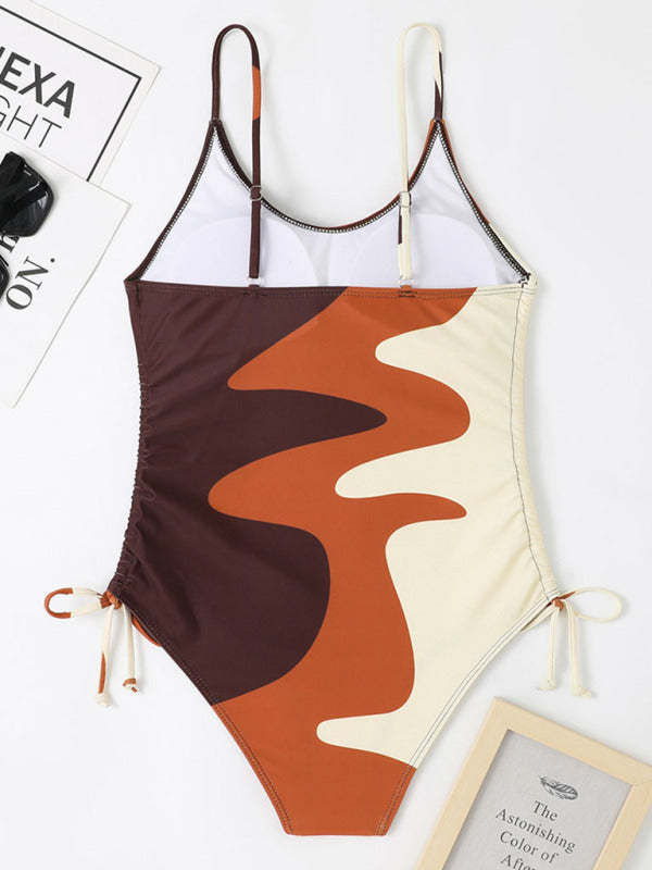 Unstoppable Style: The Colorblock Goddess Swimsuit is Priceless!" - summababe