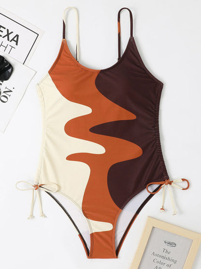 Unstoppable Style: The Colorblock Goddess Swimsuit is Priceless!" - summababe