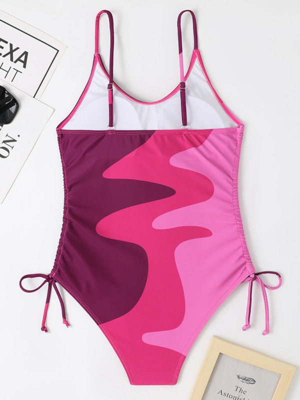 Unstoppable Style: The Colorblock Goddess Swimsuit is Priceless!" - summababe