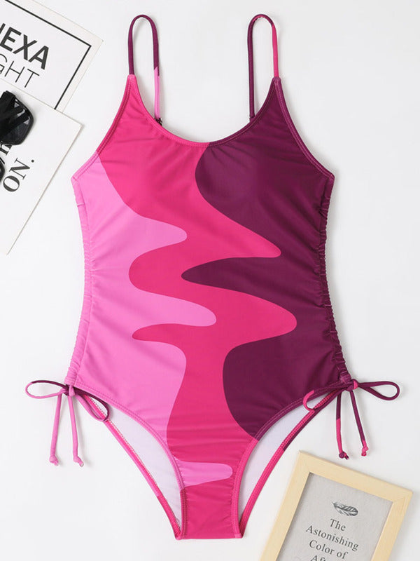 Unstoppable Style: The Colorblock Goddess Swimsuit is Priceless!" - summababe