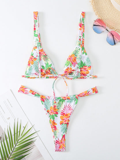 Women's printed sexy backless bikini - summababe