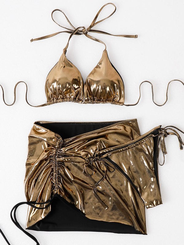 Metallic Glam Bikini Set – Shine Like the Star You Are! - summababe