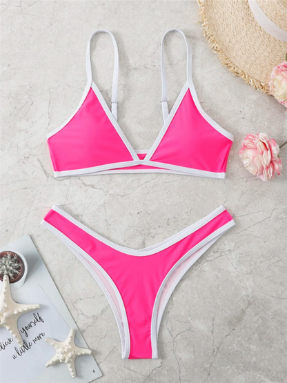 Hurry! This Hot Two-Tone Bikini is Selling Fast – Available in Multiple Colors - summababe