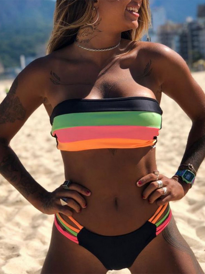 Rainbow Vibes Bikini – The Ultimate Summer Glow-Up! - summababe