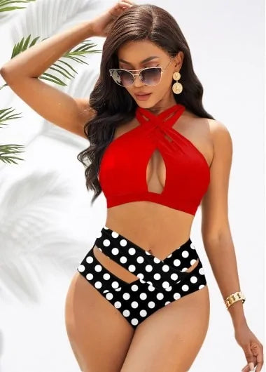 multi-tone wrap bikini - summababe